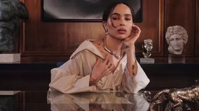 Zoë Kravitz en la campaña ‘Rush Hour’ de Jessica McCormack.
