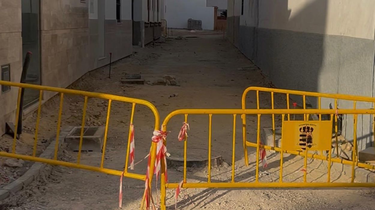 Calle en obras en Los Molares (Sevilla) / EP