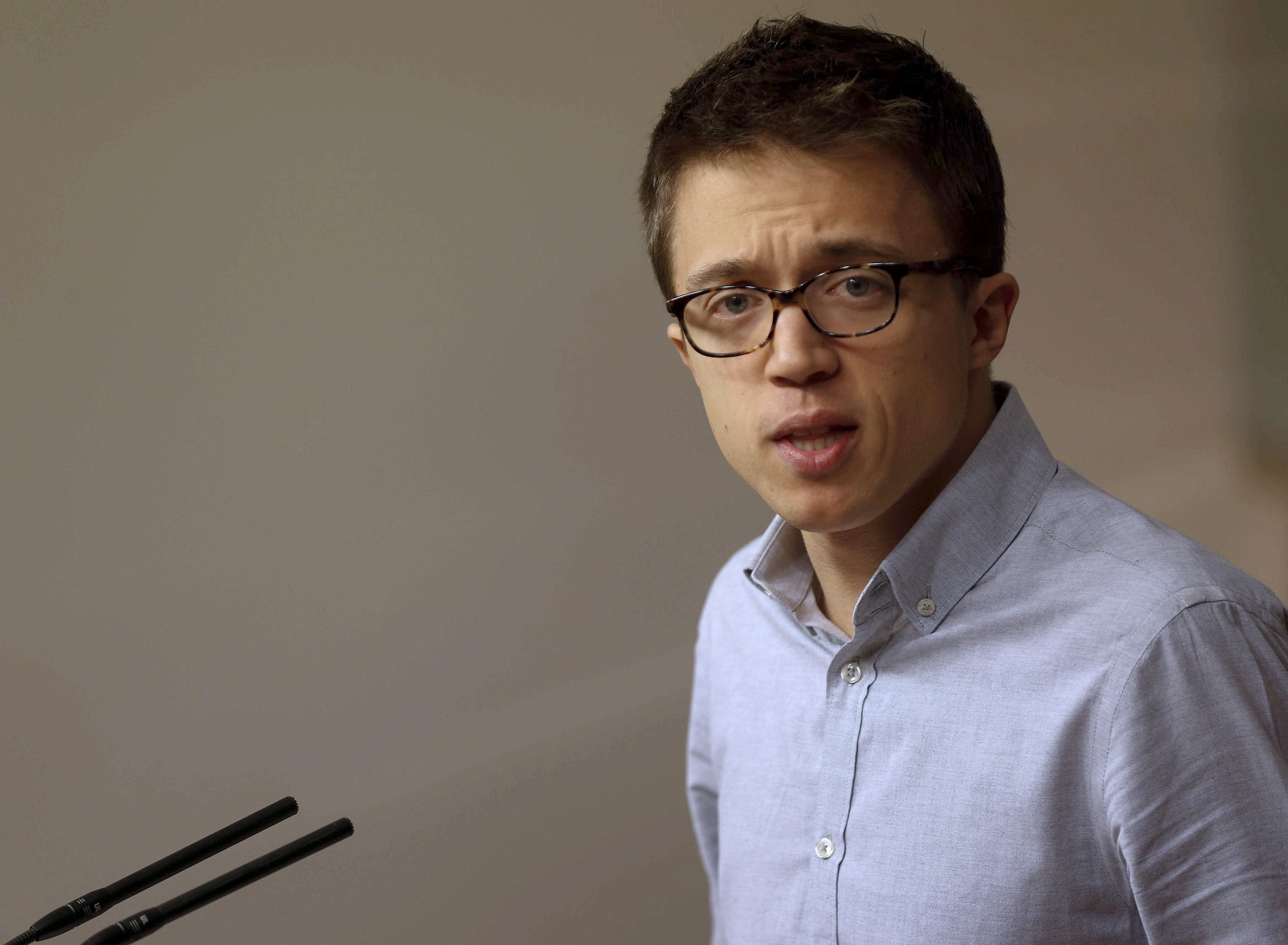 El diputado de Unidos Podemos en la Cámara Baja, Íñigo Errejón. 