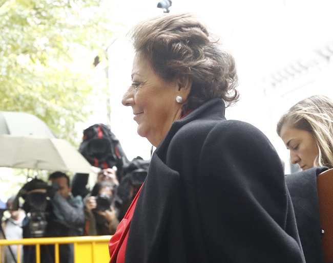 Rita Barberá llegando al Tribunal Supremo para declarar ante el juez fuente