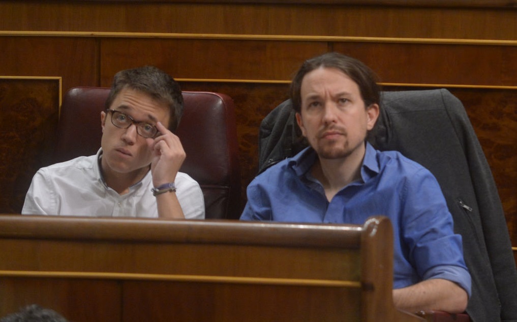 Íñigo Errejón durante la sesión de control del Gobierno en el Congreso fuente Flickr Podemos