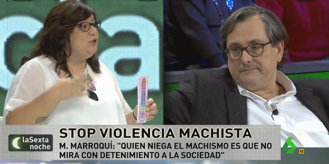 Marhuenda cuestiona las experiencias de una mujer maltratada.