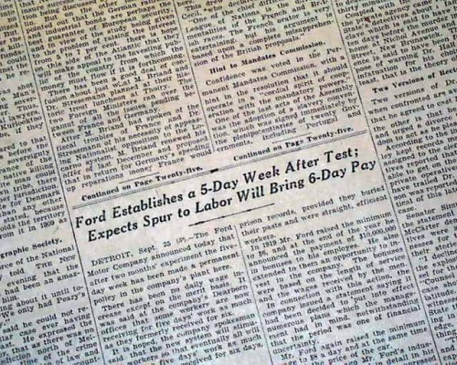 ¿Quién inventó el fin de semana? - Henry Ford y la Revolución Industrial