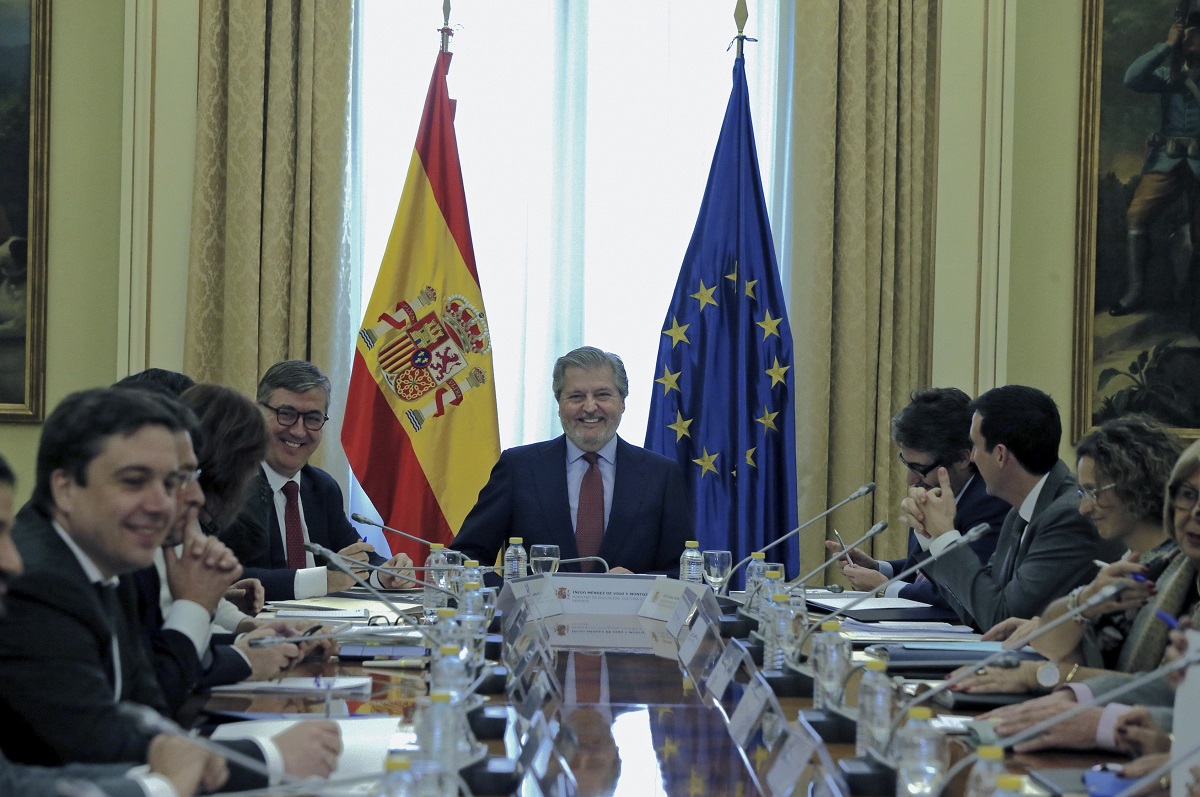 El ministro de Educación, Íñigo Méndez de Vigo, durante la Conferencia Sectorial de Educación