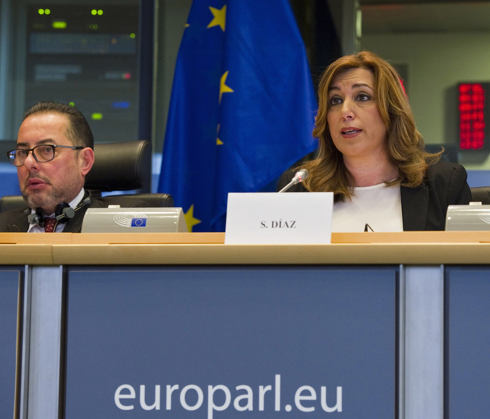 Susana Díaz en Bruselas.