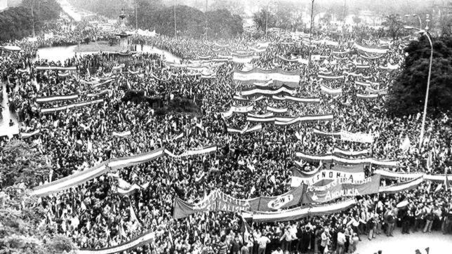 Manifestación del 4 de Diciembre de 1977 en Sevilla.