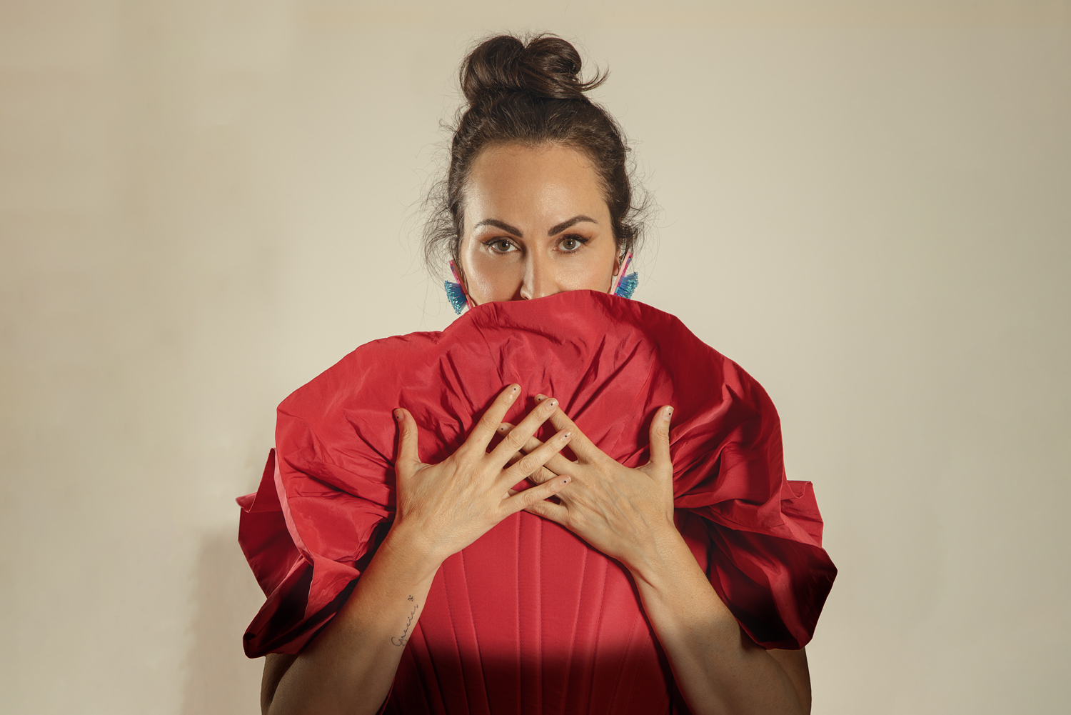 Total look: It Spain; Pendientes: Lausett
