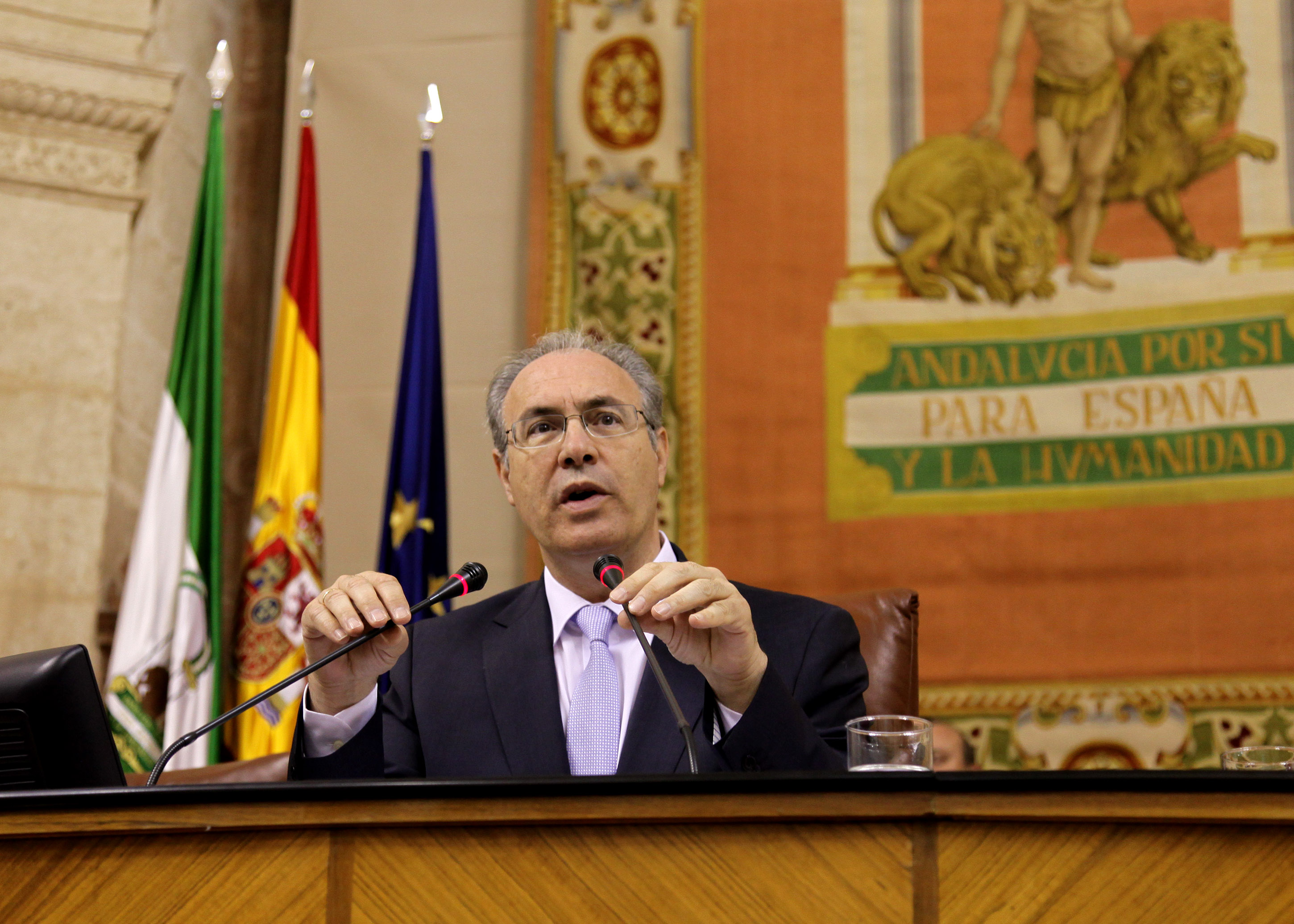 Juan Pablo Durán, presidente del Parlamento andaluz.