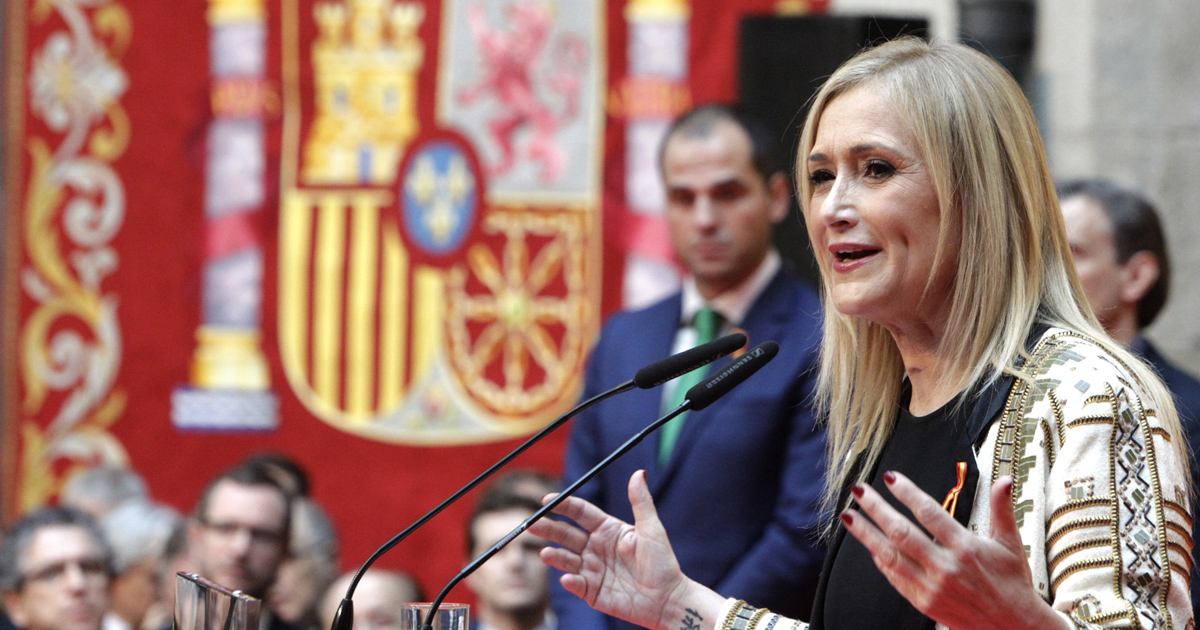 La presidenta de la Comunidad de Madrid, Cristina Cifuentes. 