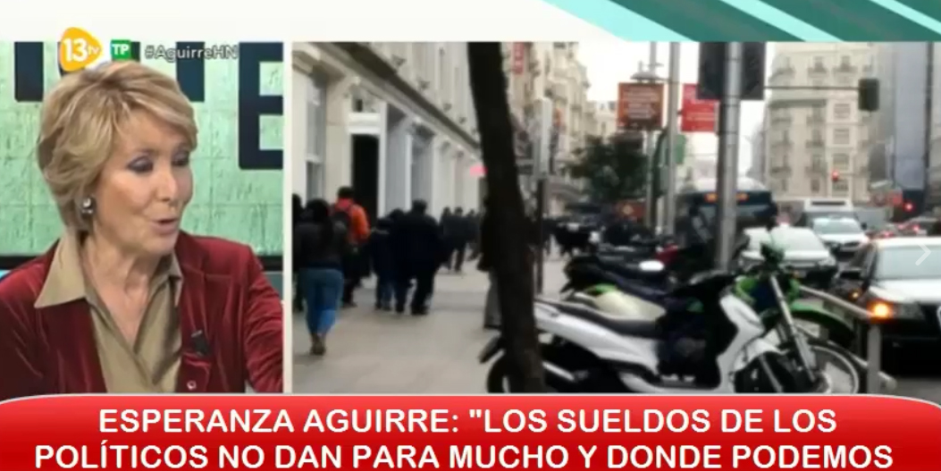 Esperanza Aguirre en 13TV