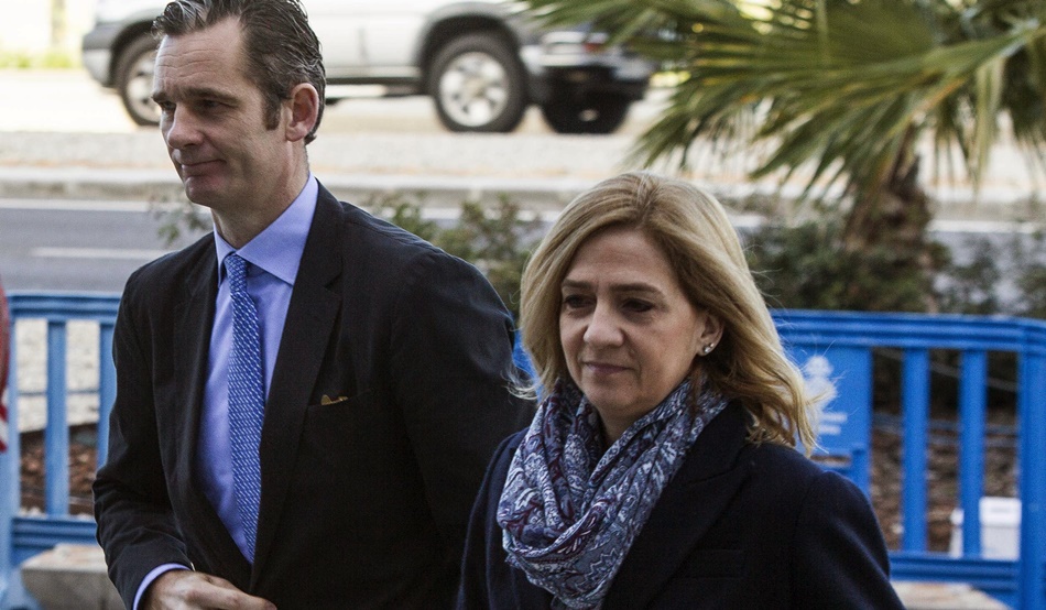 La Infanta Cristina e Iñaki Urdangarin llegando al juicio por el 'caso Nóos'