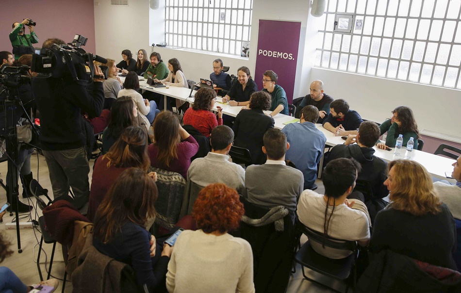 Imagen de minutos antes del inicio del Consejo Ciudadano Estatal de Podemos. 