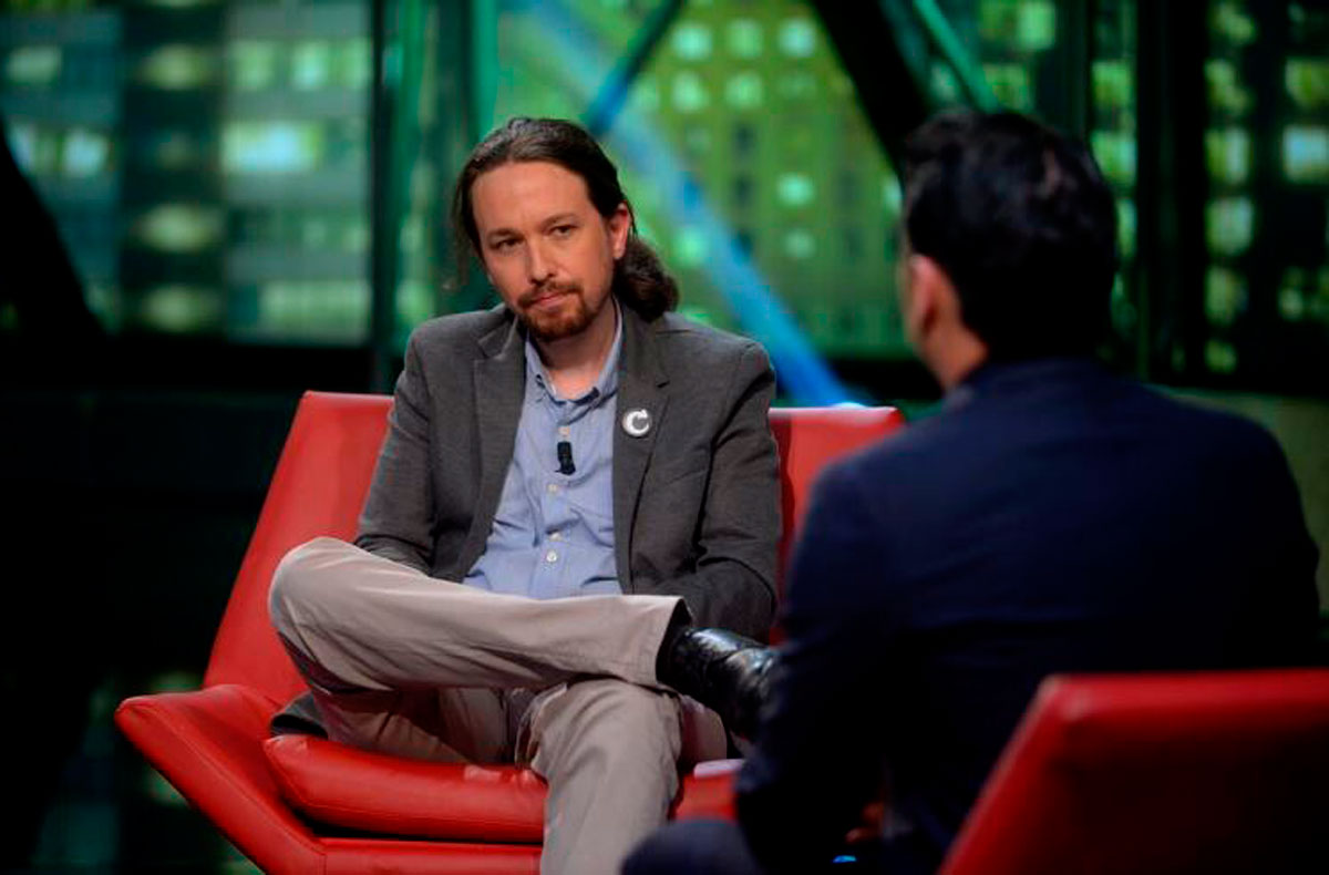 Pablo Iglesias, durante el debate de 'La Sexta Noche'.