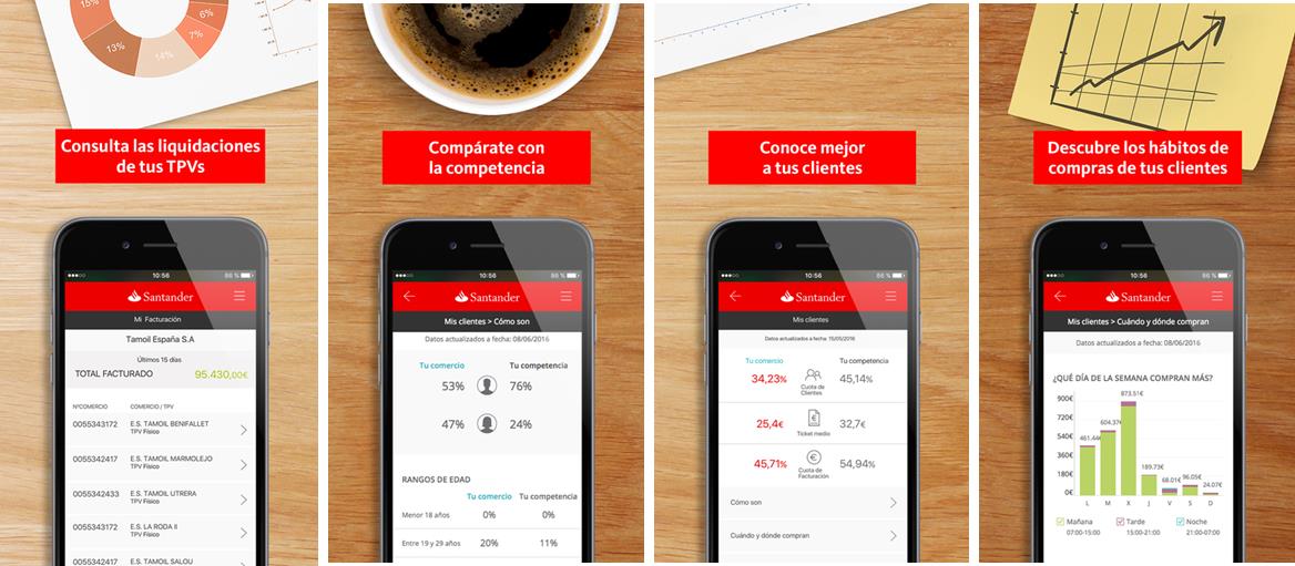 La app 'Mi Comercio' del Banco Santander