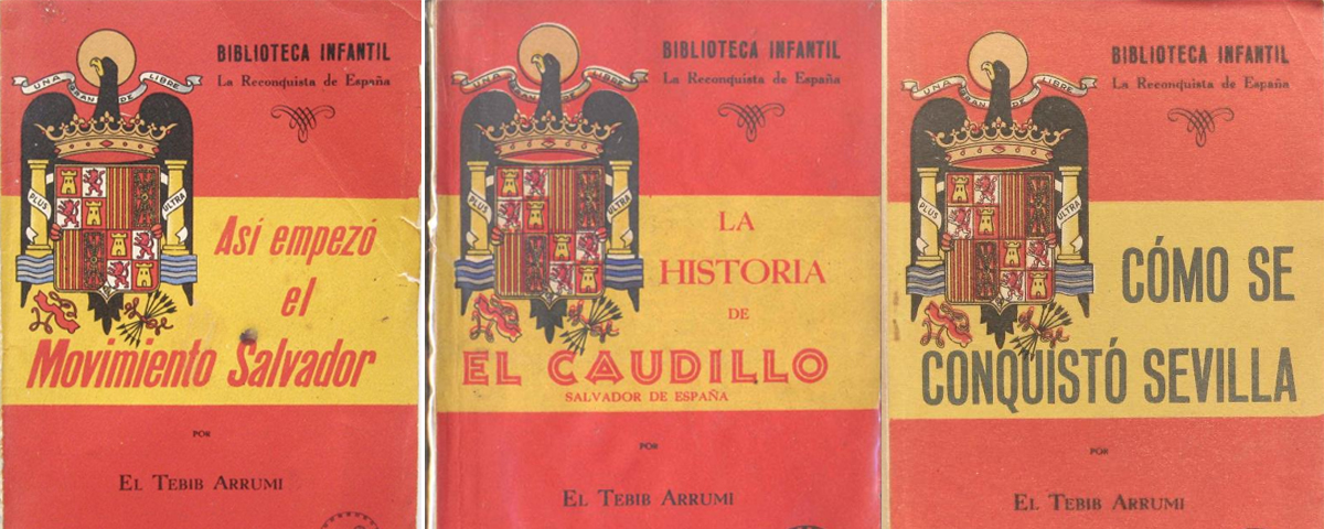 Algunos de los libros que se incluyen en la colección "La reconquista de España"