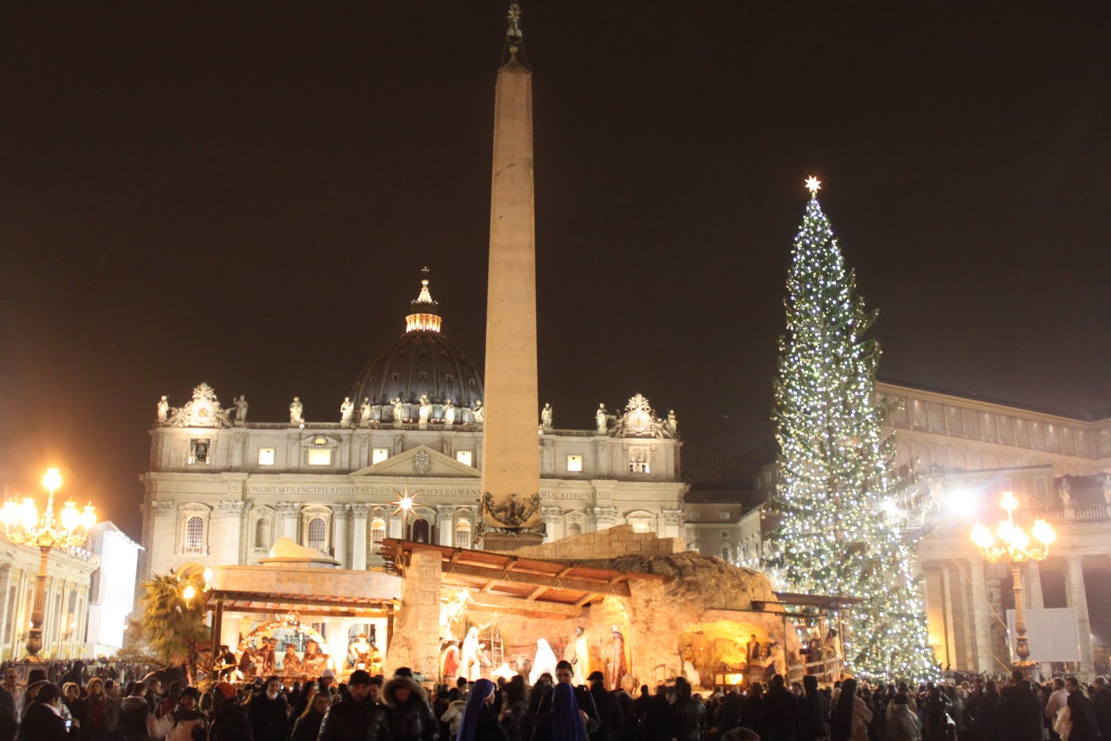 Así se ve Roma en Navidad. 
