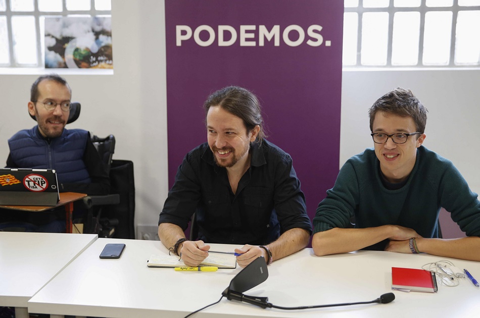 Iglesias, Errejón y Echenique en el último Consejo Ciudadano Estatal de Podemos de este mes. 