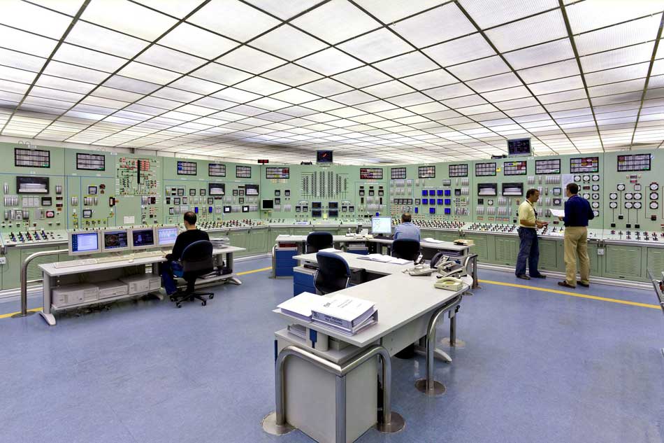 Sala de control. de la central nuclear de Garoña.