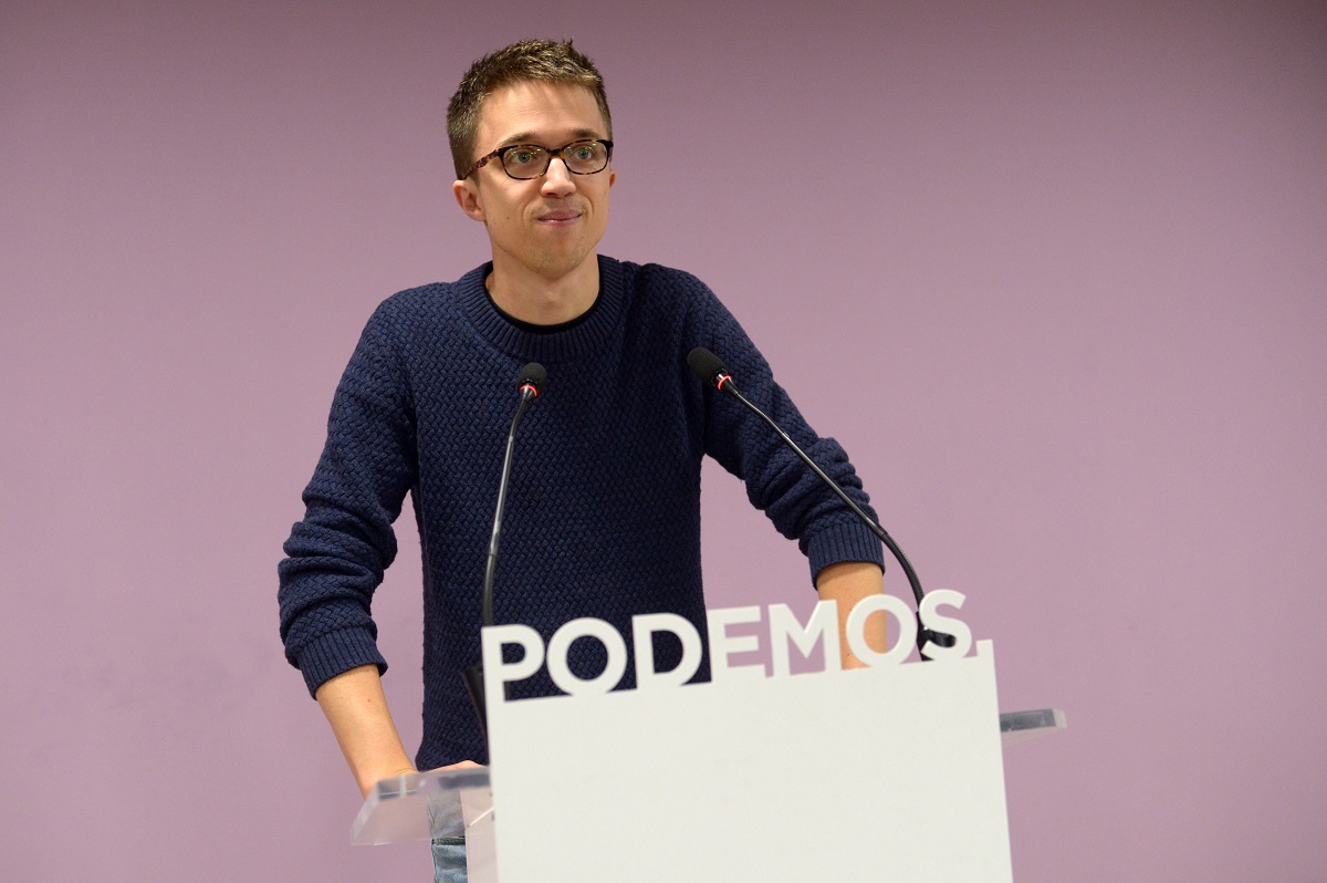 Íñigo Errejón durante una rueda de prensa