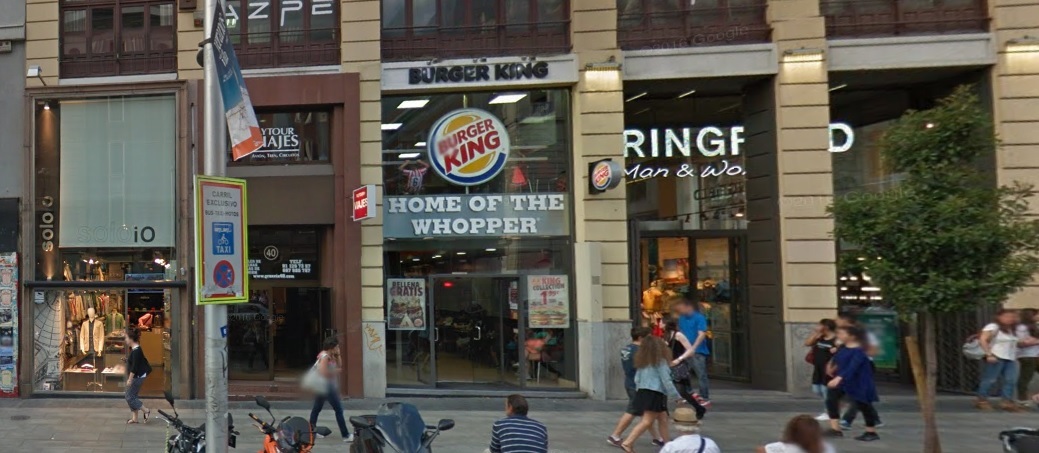 Uno de los restaurantes de Burger King