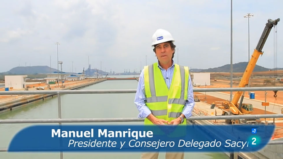 El presidente de Sacyr entrevistado en el documental sobre el Canal de Panamá emitido por 'La 2'