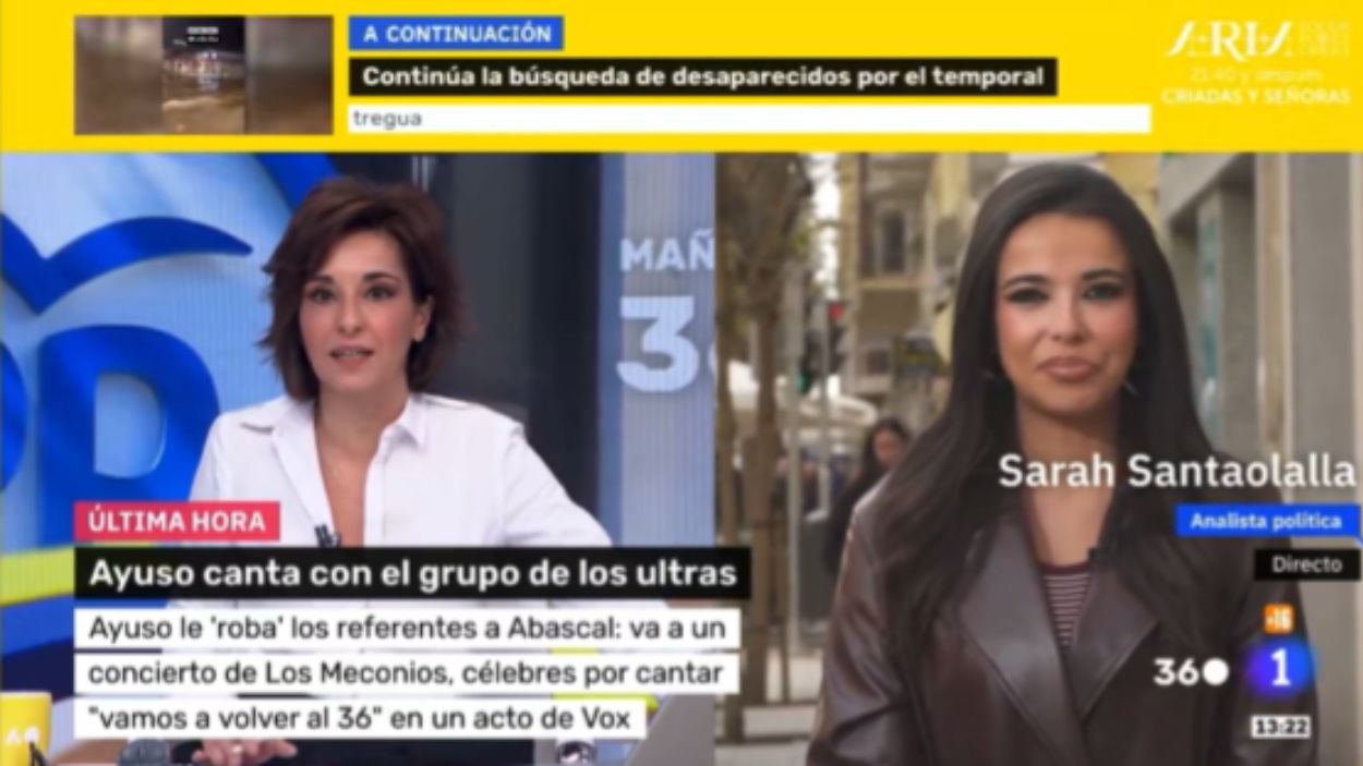 Sarah Santaolalla en 'Mañaneros 360'. TVE