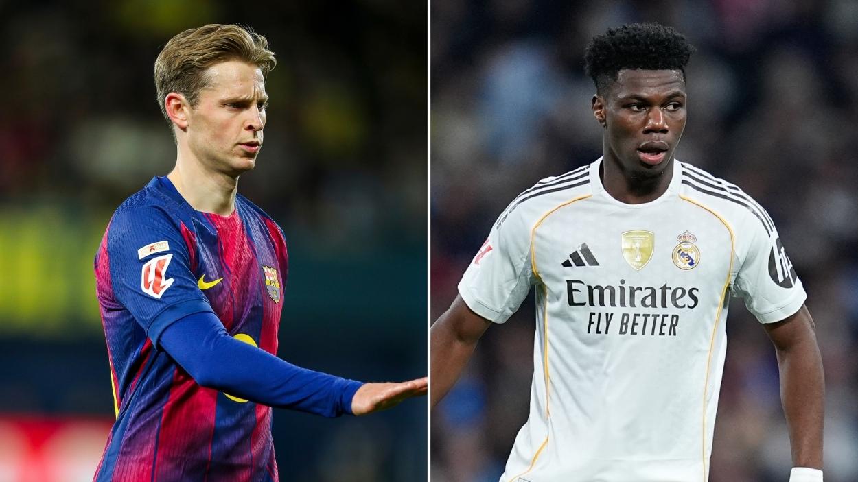 Mientras Frenkie de Jong gana cerca de 18 millones en el FC Barcelona, esto es lo que cobra Tchouaméni en el Real Madrid. EP