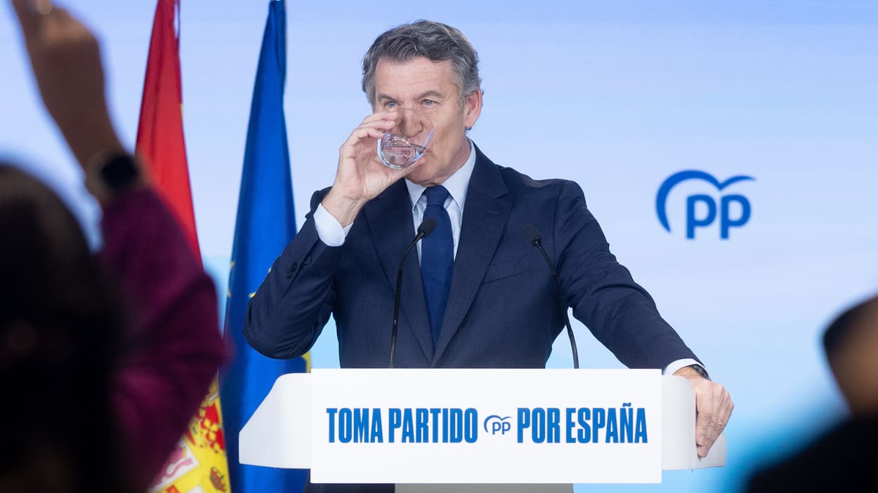 El presidente del Partido Popular, Alberto Núñez Feijóo. EP.