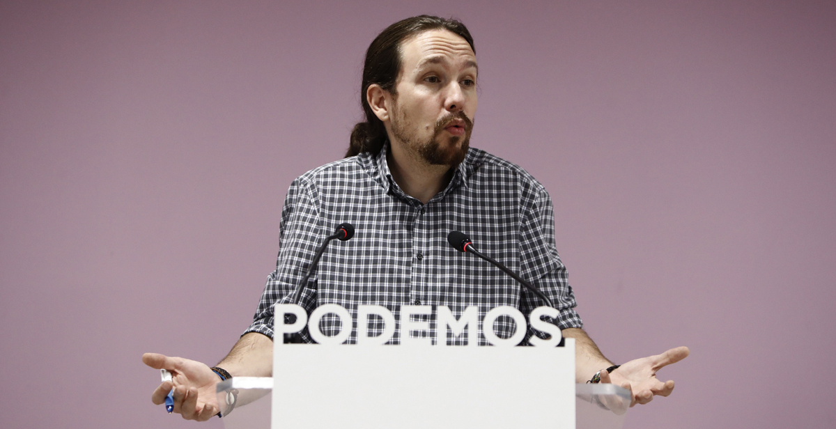 El líder de Podemos, Pablo Iglesias