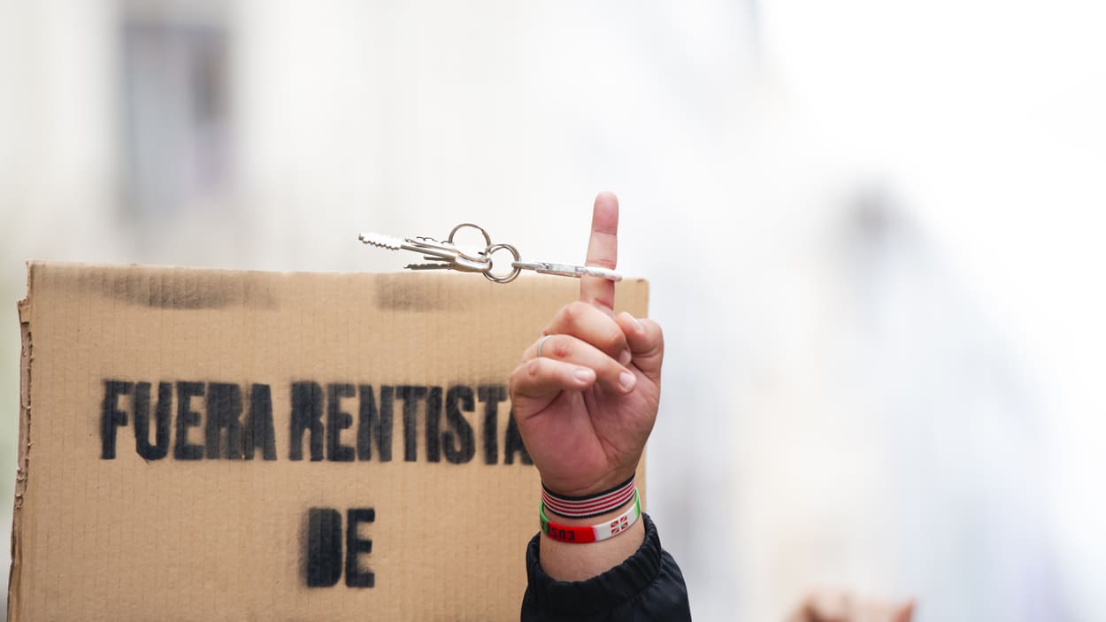 Manifestación por la vivienda, 5 de abril de 2025. EP.