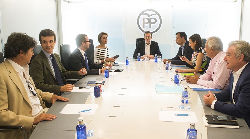 Reunión del comité de dirección del PP presidido por Mariano Rajoy. 