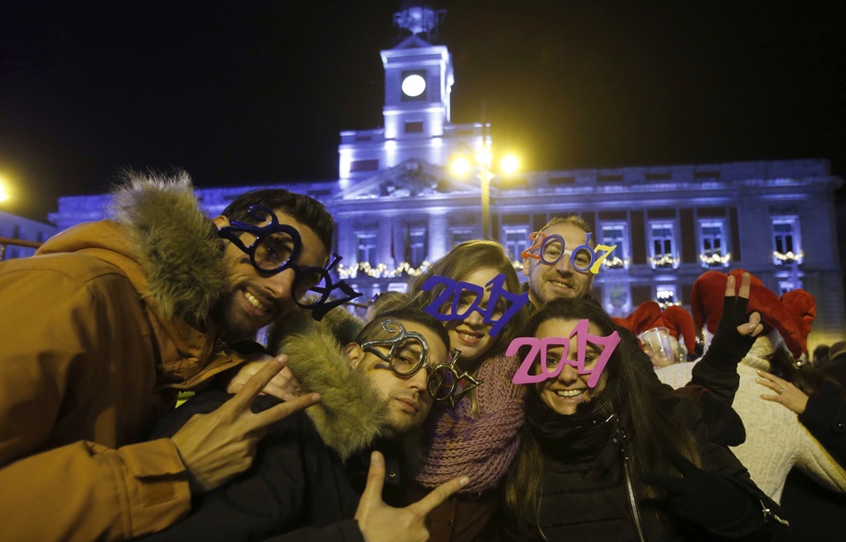 Celebración de las llamadas 'preuvas' en la Puerta del Sol de Madrid. 