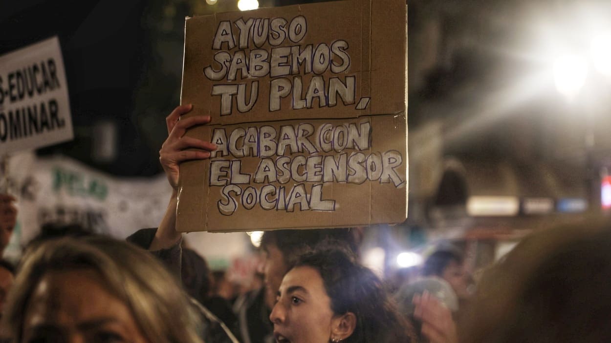 Manifestación por la universidad pública en Madrid. EP.
