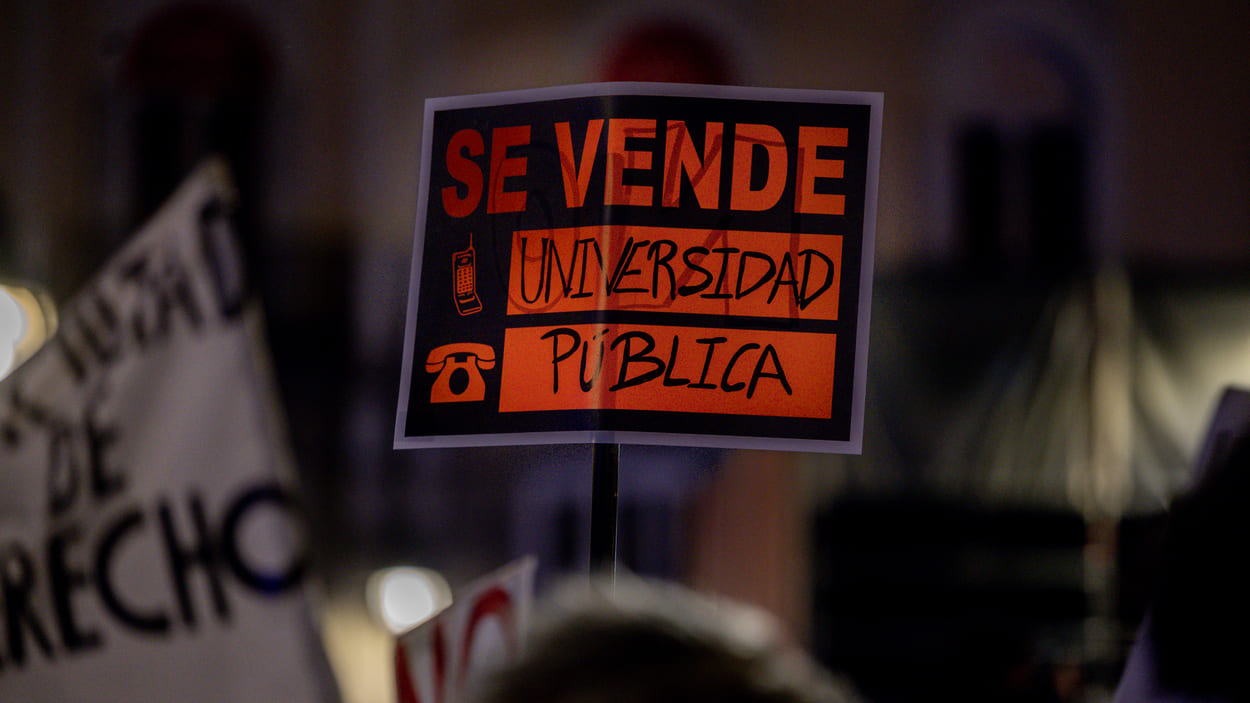 Manifestación por la universidad pública en Madrid. EP.