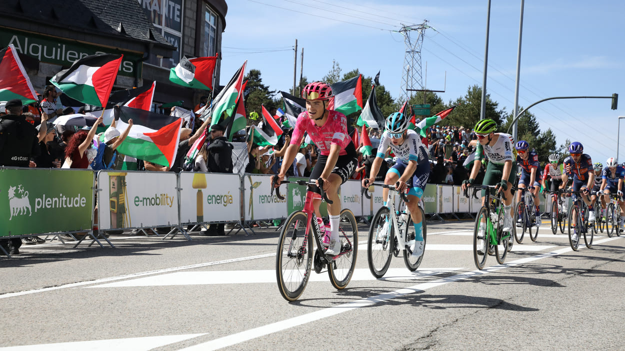 Protestas propalestinas en La Vuelta. EP.