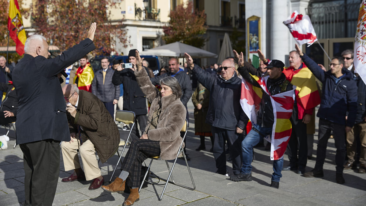 Manifestación de La Falange. EP.