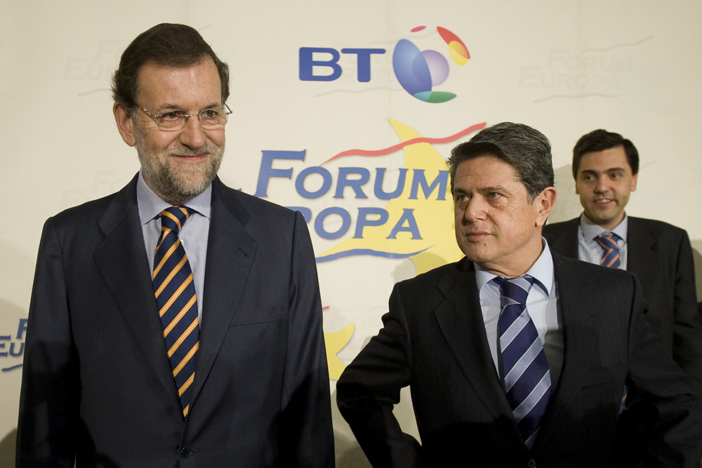 Imagen de archivo del Flickr del PP de una conferencia de Federico Trillo en Forum Europa, que fue presentada por Mariano Rajoy