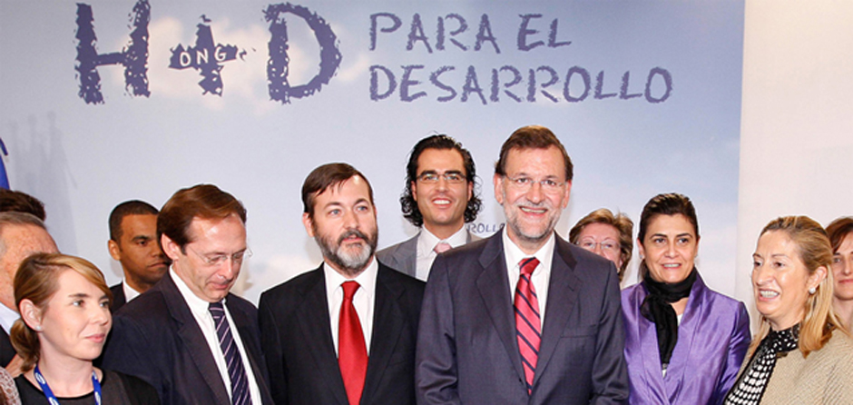 Rodríguez Ponga y Rajoy en un acto de Humanismo y Democracia / Foto PP