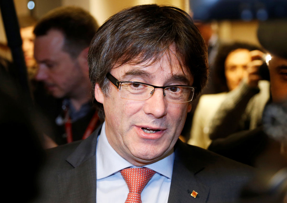 Carles Puigdemont en Bruselas. 