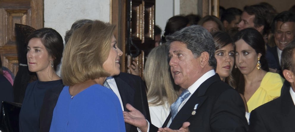 Cospedal en la boda del hijo de Federico Trillo.