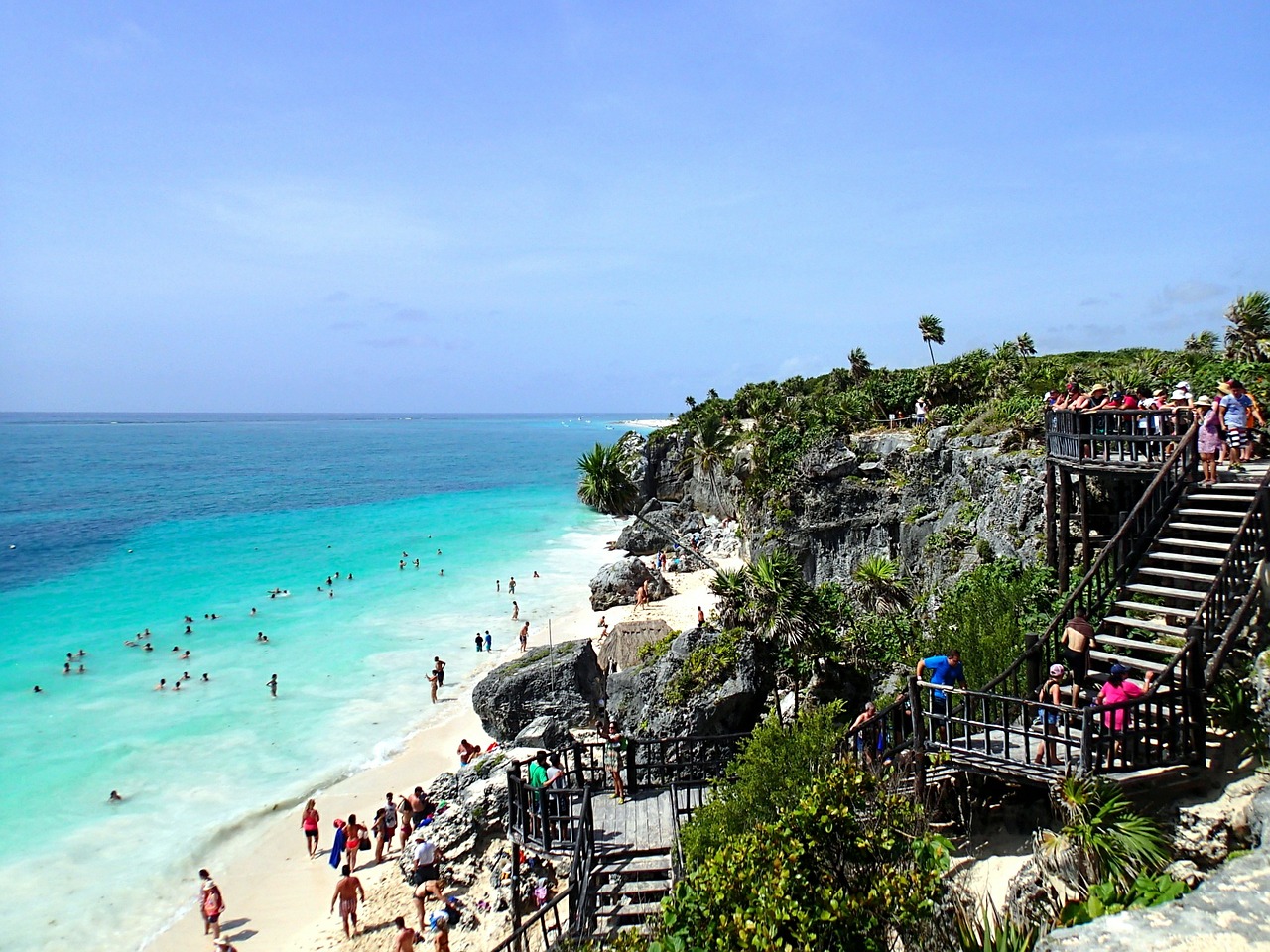 Imagen de una playa paradisiaca.