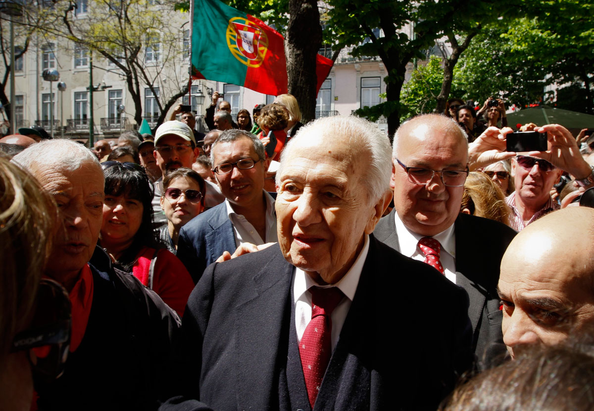 El expresidente de Portugal, Mário Soares, en 2014