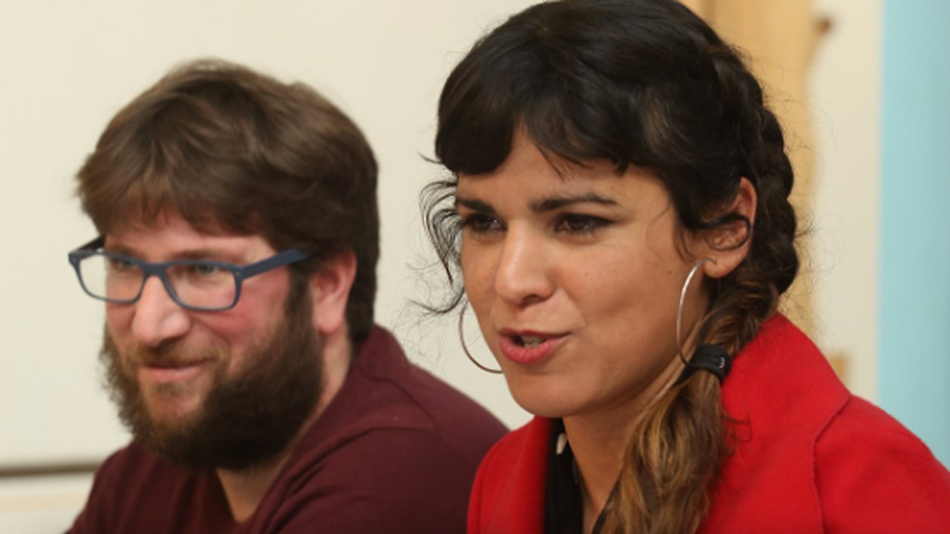 Teresa Rodríguez junto a Miguel Urban. 