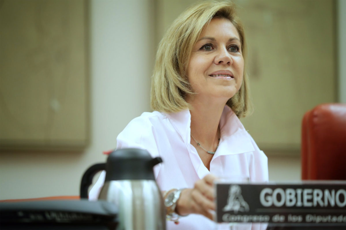 María Dolores de Cospedal en la Comisión de Defensa del Congreso