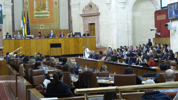 Imagen de archivo del Parlamento de Andalucía.