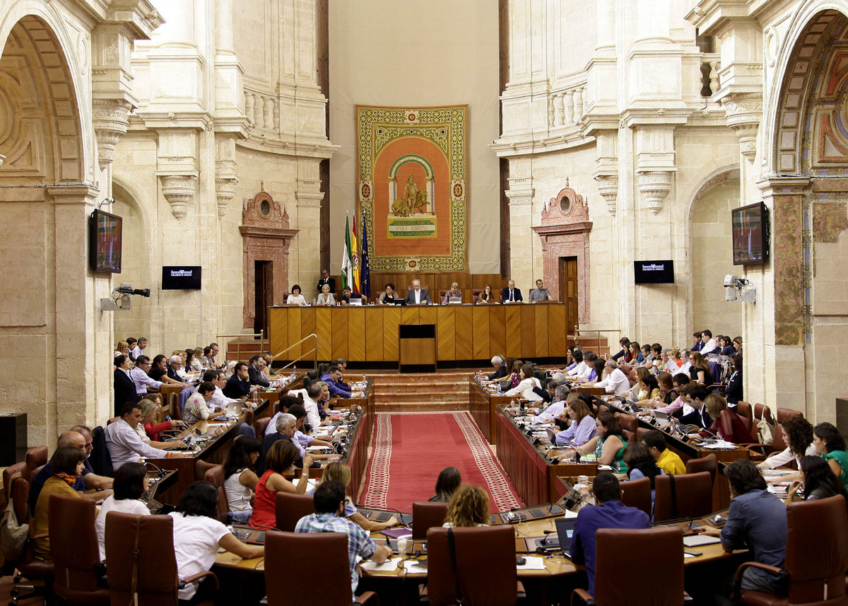 Pleno en el Parlamento de Andalucía