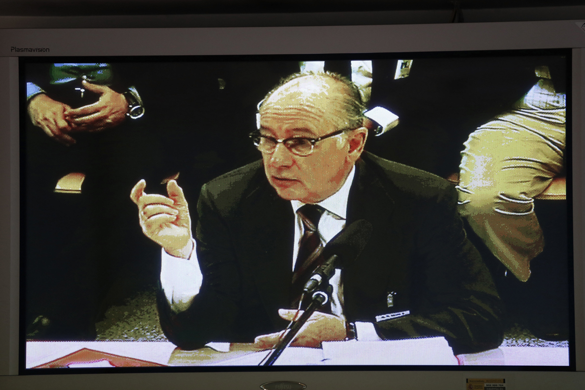 Rodrigo Rato, durante el juicio en la Audiencia Nacional por las tarjetas black de Caja Madrid