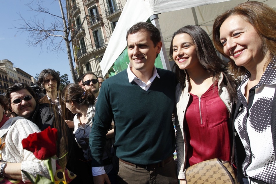 Albert Rivera junto a Inés Arrimadas en una foto de archivo. (Fuente: EFE)