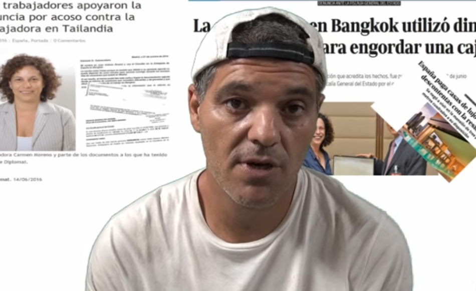 Frank Cuesta en el vídeo dirigido a Ana Rosa Quintana