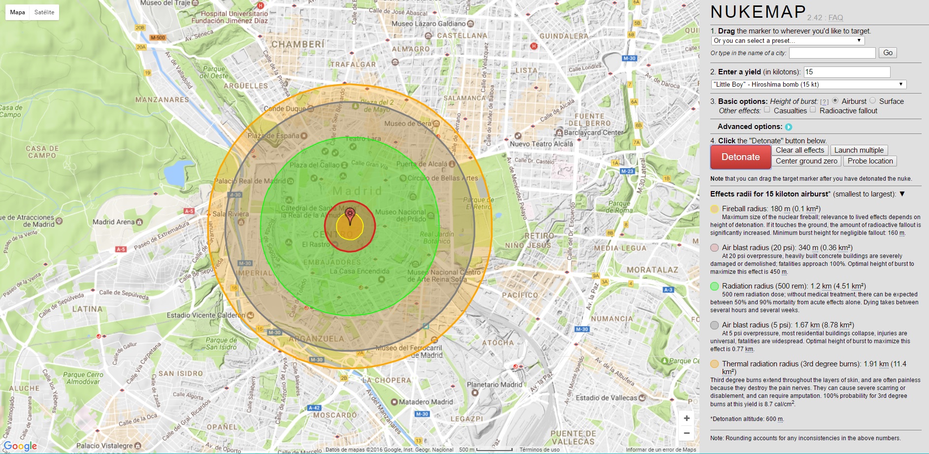 ¿Qué ocurriría si una bomba nuclear cayese en tu ciudad?